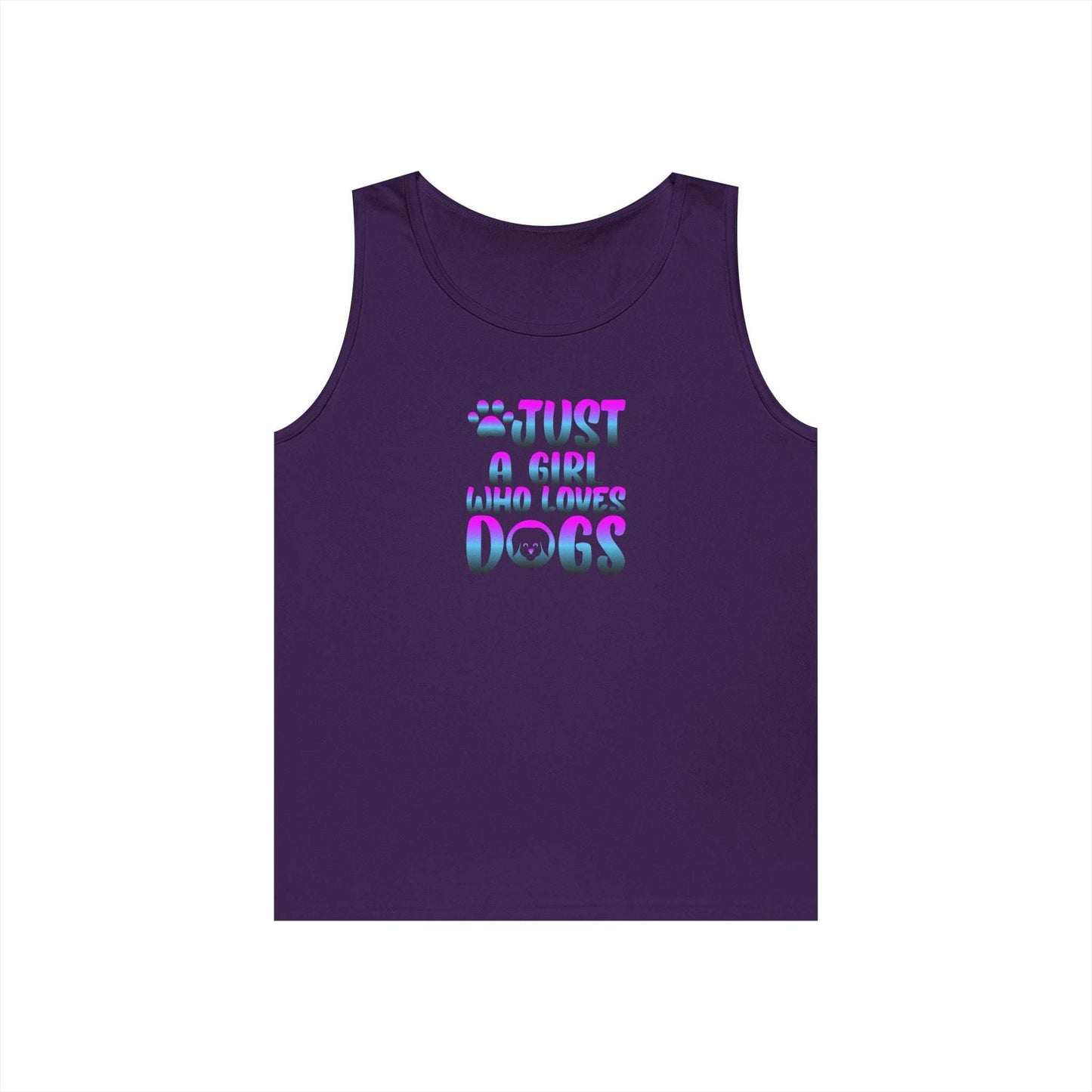 Just a Girl Who Loves Dogs Tank Top, Dog Lover Gift