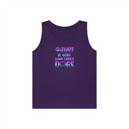Just a Girl Who Loves Dogs Tank Top, Dog Lover Gift