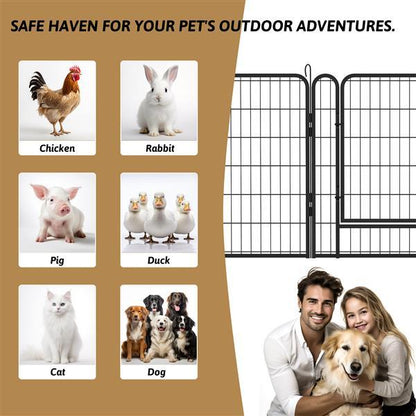 16 Piece Heavy Duty Metal Pet Sports Fence - Exercise Playpen