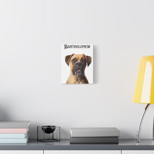 PAW-sonalized White Canvas Print | Upload Photo~Choose size | Purrfect Pet Haven