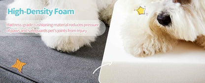 Dog Steps for High Beds - 4-Step Foam Pet Stairs - Purrfect Pet Haven