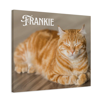 Personalized Landscape Photo Canvas Wall Art - Stretch Framed Print for Pet Lovers