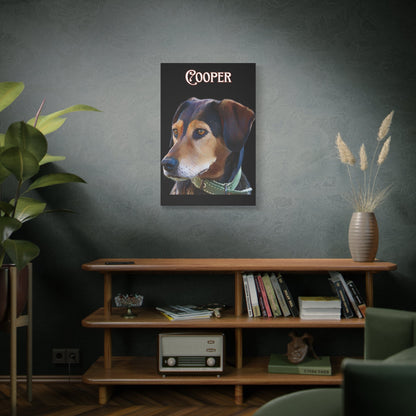 Custom Portrait Cartoon Photo Canvas Print Matte Canvas - Upload Your Photo | Purrfect Pet Haven