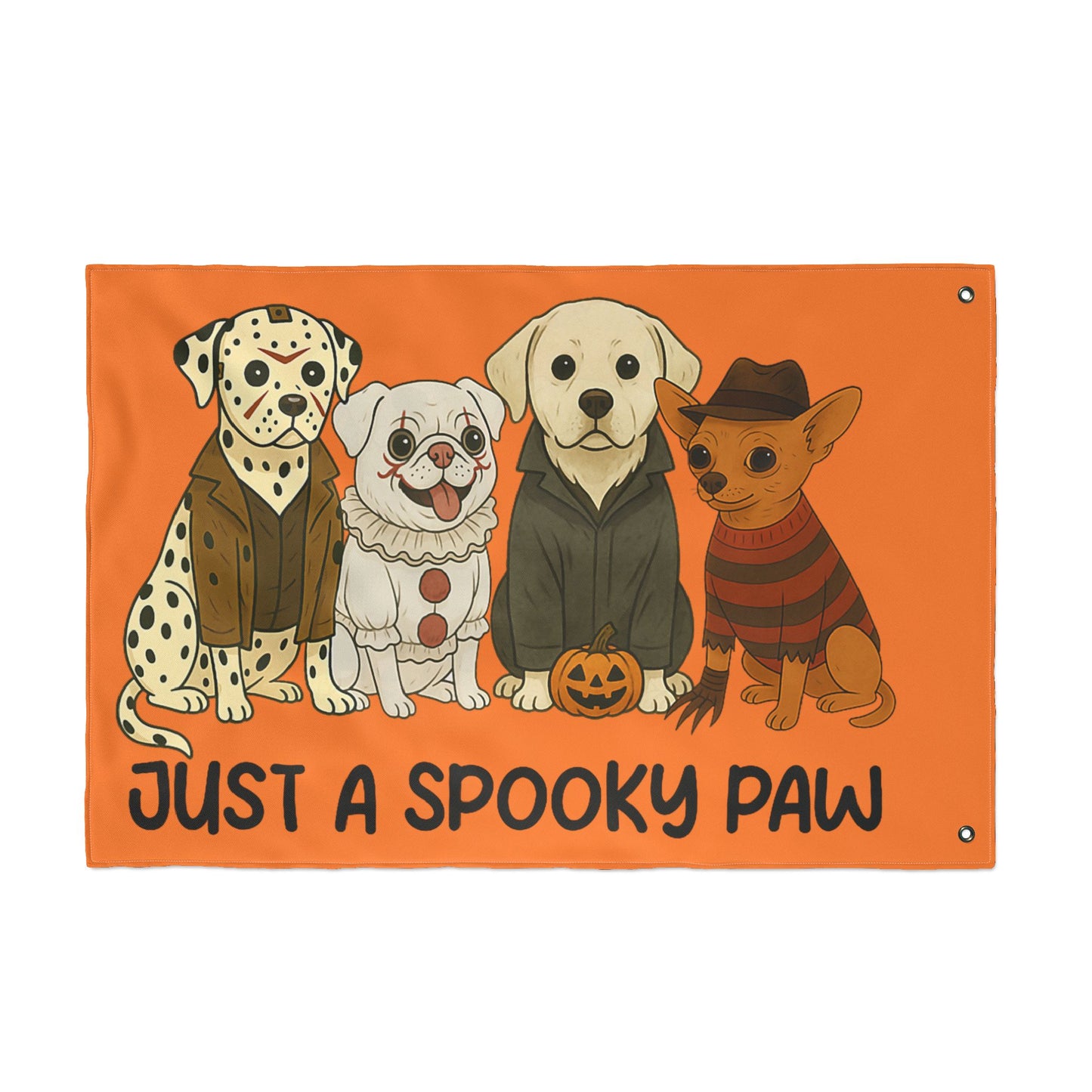 Halloween Dog Garden Flag - Spooky Pet Lover Outdoor Decoration