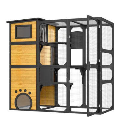 Outdoor Cat Catio - 4-Tier Window Enclosure by GO