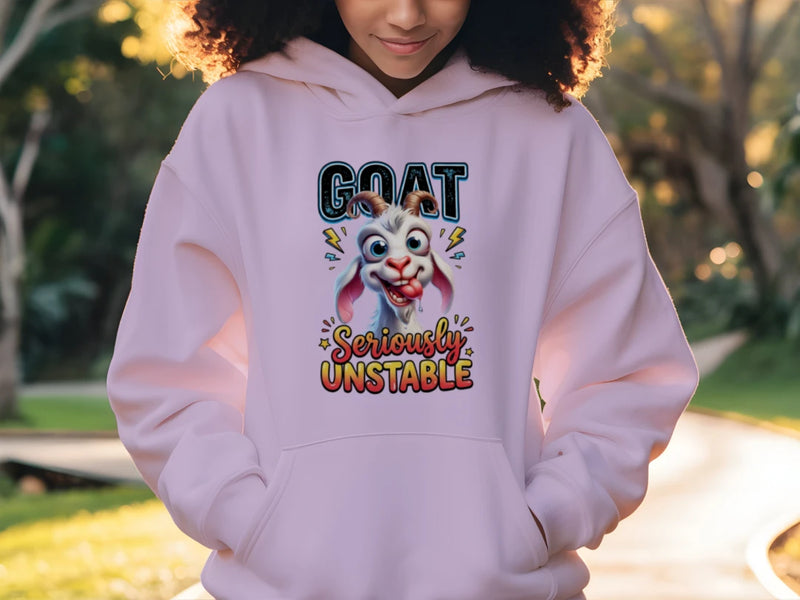 Funny Unstoppable Goat Hoodie - Gildan G185 Adult Heavy Blend