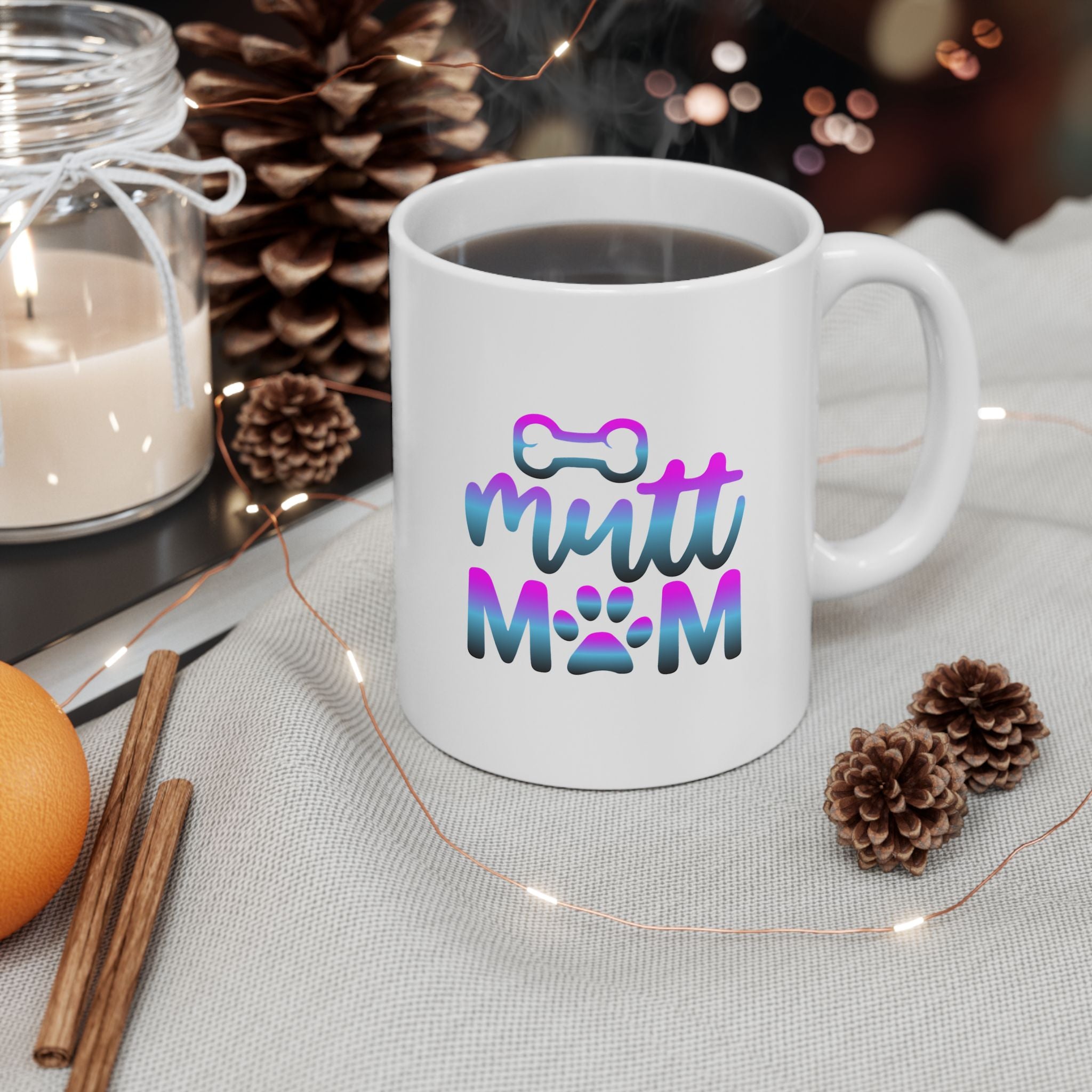 Cute Mutt Mom Ceramic Mug - Ideal Gift for Animal Lovers