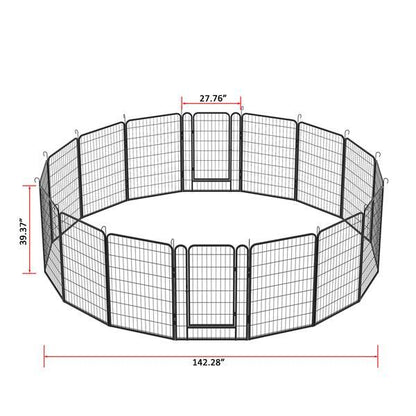 16 Piece Heavy Duty Metal Pet Sports Fence - Exercise Playpen