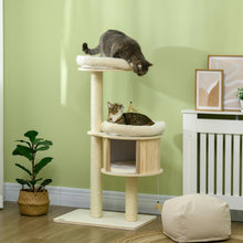 Cat Tree 3 Level - Sisal Posts Soft Cushions Interactive Toy