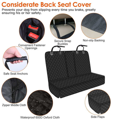 Waterproof Scratch Proof Pet Dog Car Seat Cover Rear Protector Mat