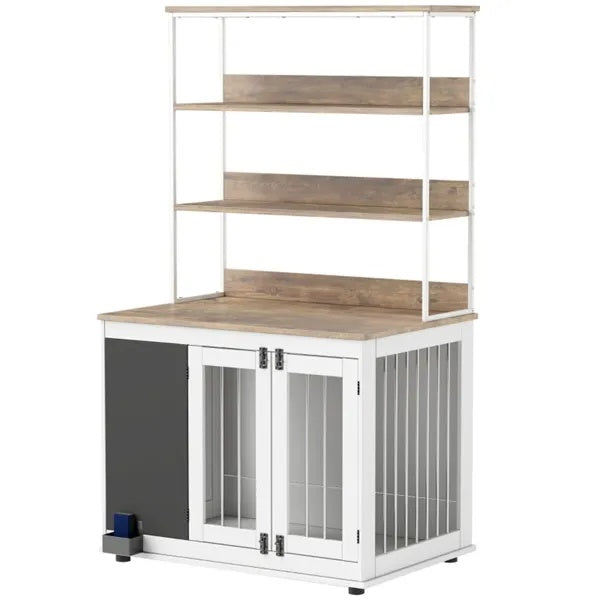 Furniture Dog Crate with Storage - Large Side Table Kennel