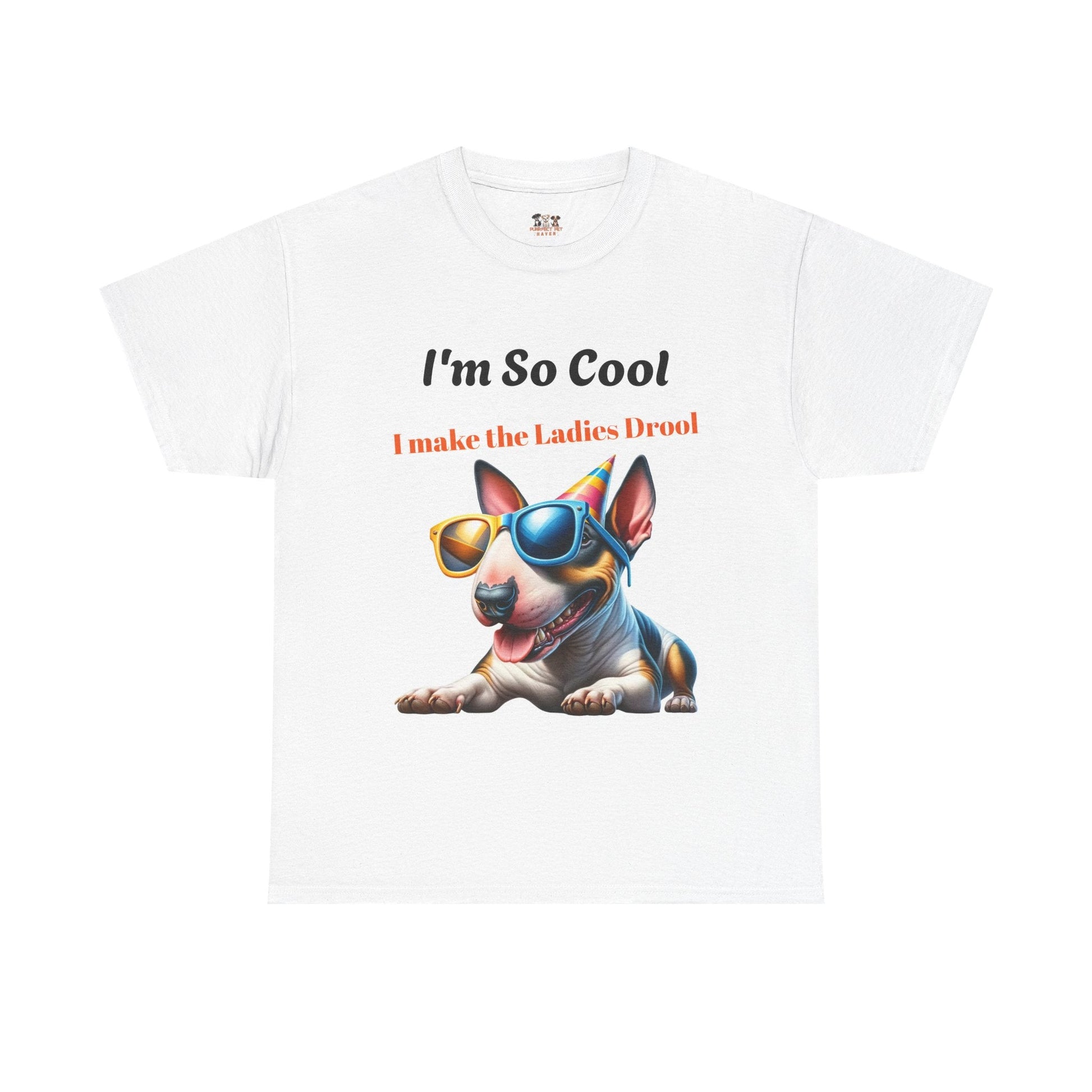 Unisex Heavy Cotton Tee - Cool Dog Graphic | I Make the Ladies Drool | Fun Pet Lover Shirt | Purrfect Pet Haven