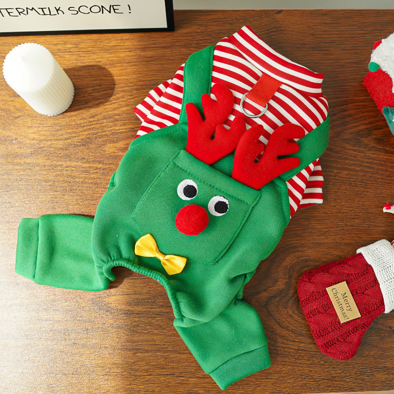 Christmas Reindeer Pet Costume - Dog & Cat Holiday Outfit