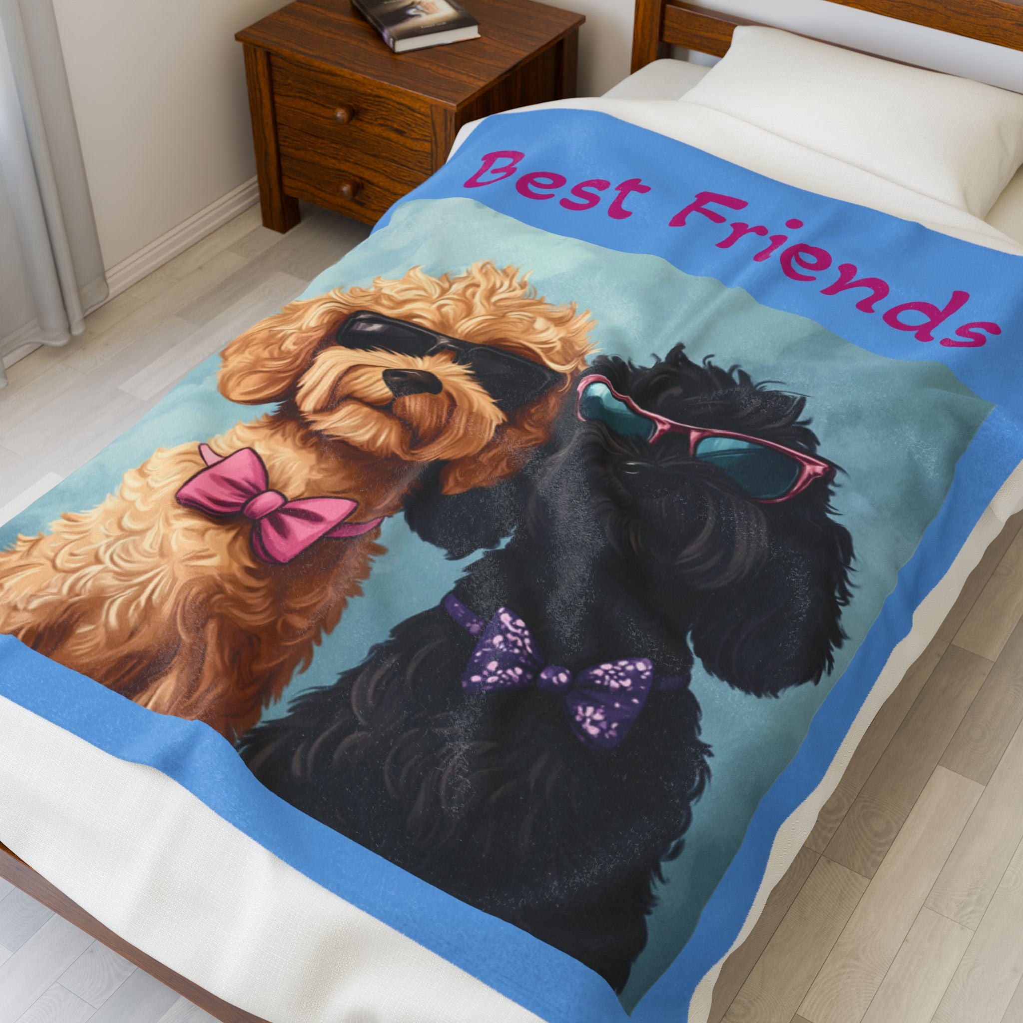 Funny Dog Lovers Velveteen Plush Blanket - Perfect for Cozy Nights and Gifts