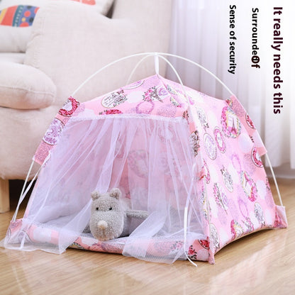 Portable Cat Tent Nest with Summer Bug Screen