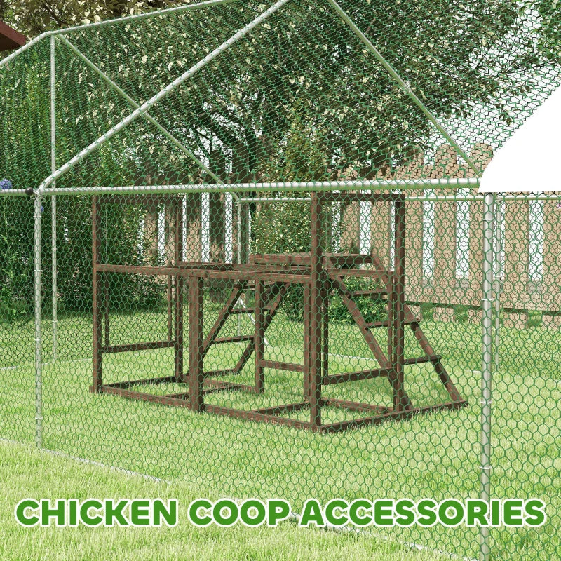 Chicken Coop Accessories - Activity Play Set with Swings - Purrfect Pet Haven