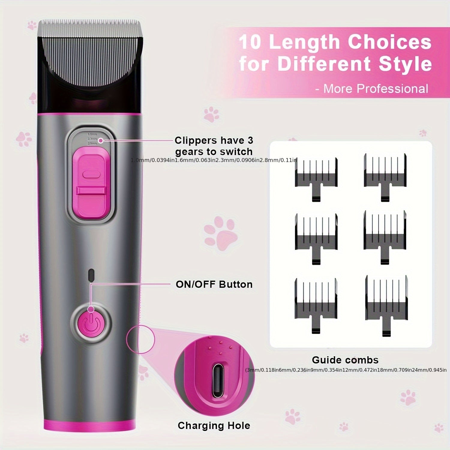 Automatic Pet Shaver Grooming Kit 10pc Kit ~ Groom at Home and Save - 0