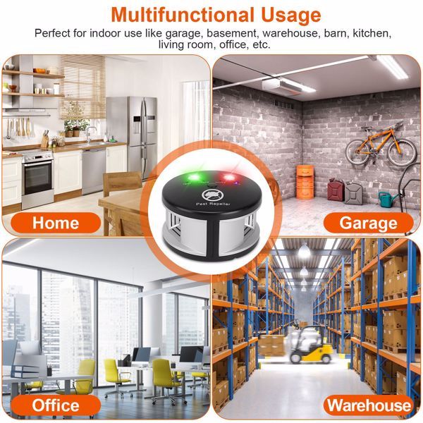 Ultrasonic Pest Repellent - 4 Modes for 3229 Sq Ft