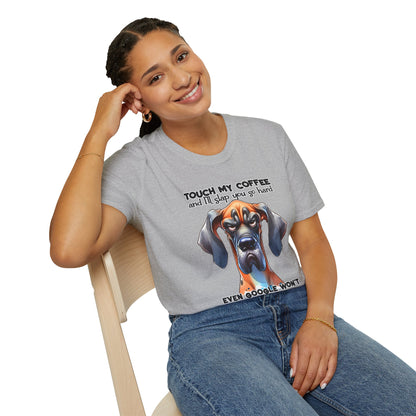 Funny Dog Coffee Lover T-Shirt - Hilarious Pet Parent Humor Tee