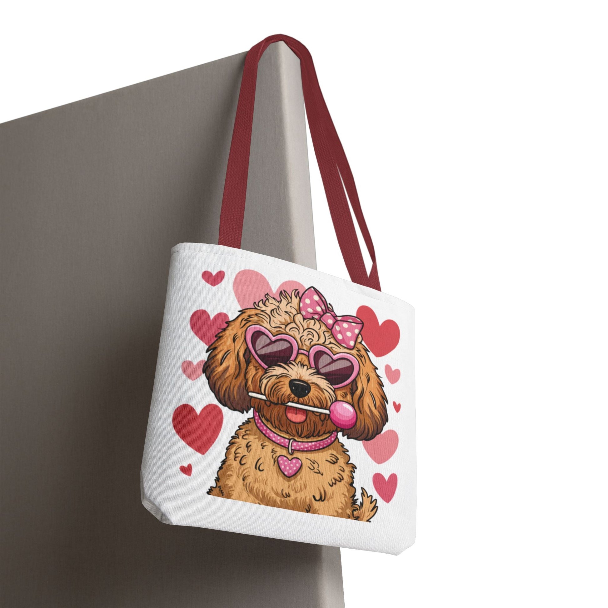 Cute Dog Lover Tote Bag with Heart Design | Purrfect Pet Haven