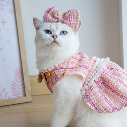 Pet Skirt Cat Fashion Cute Dress