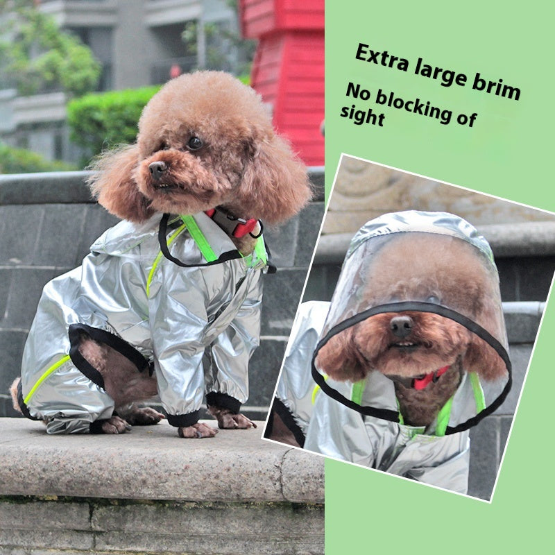 Full-Cover Dog Raincoat - Waterproof Four-Leg Design