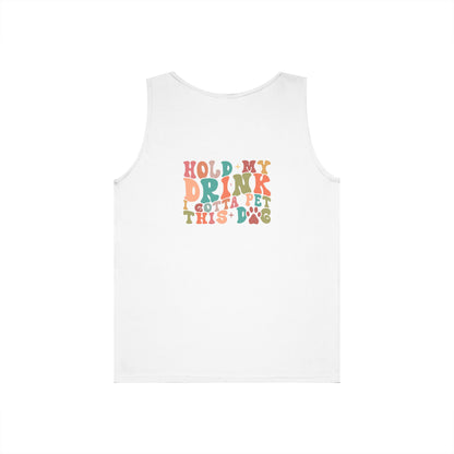 Cute Pet Lover Tank Top, Stay Pawsitive Tank, Funny Dog Lover Shirt