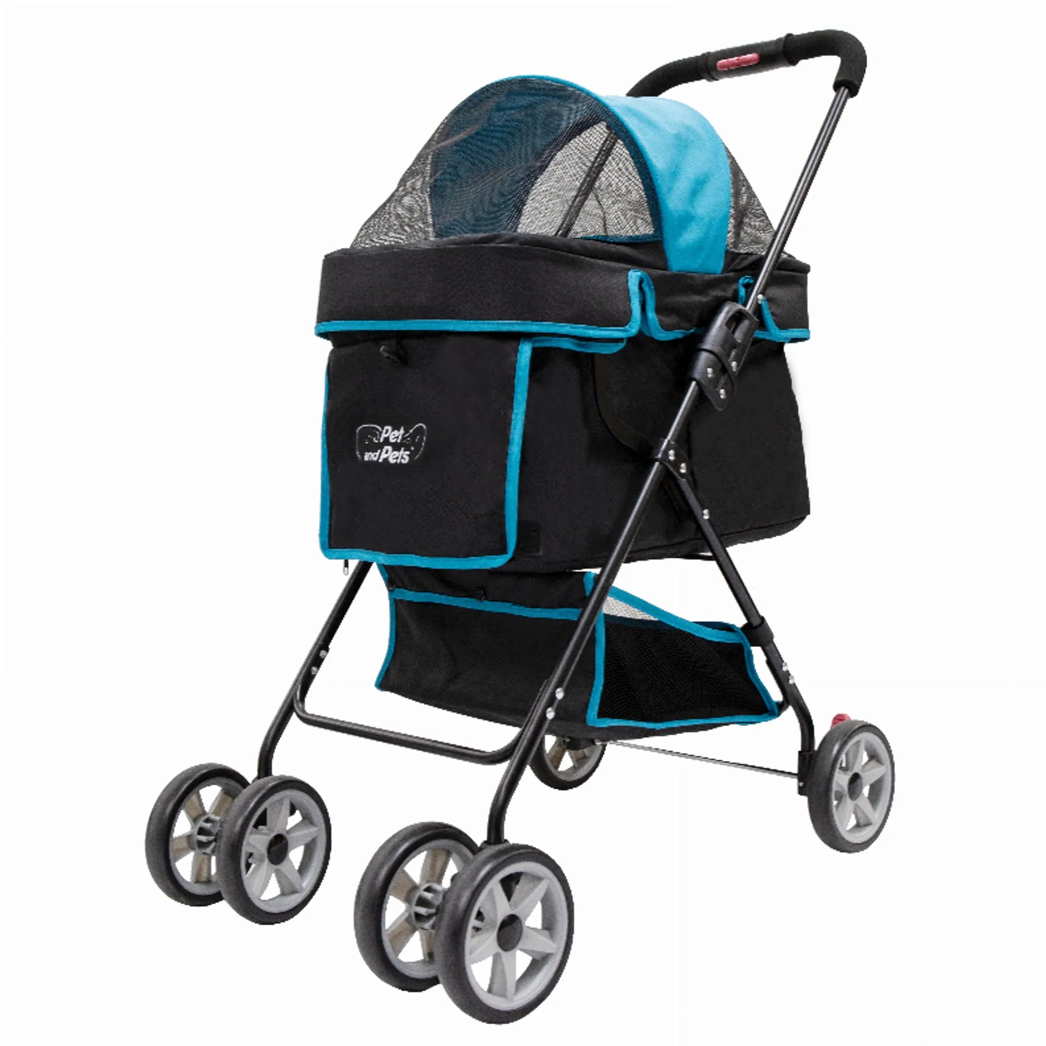 Petique's Swift Pet Stroller with Storage Basket | Purrfect Pet Haven