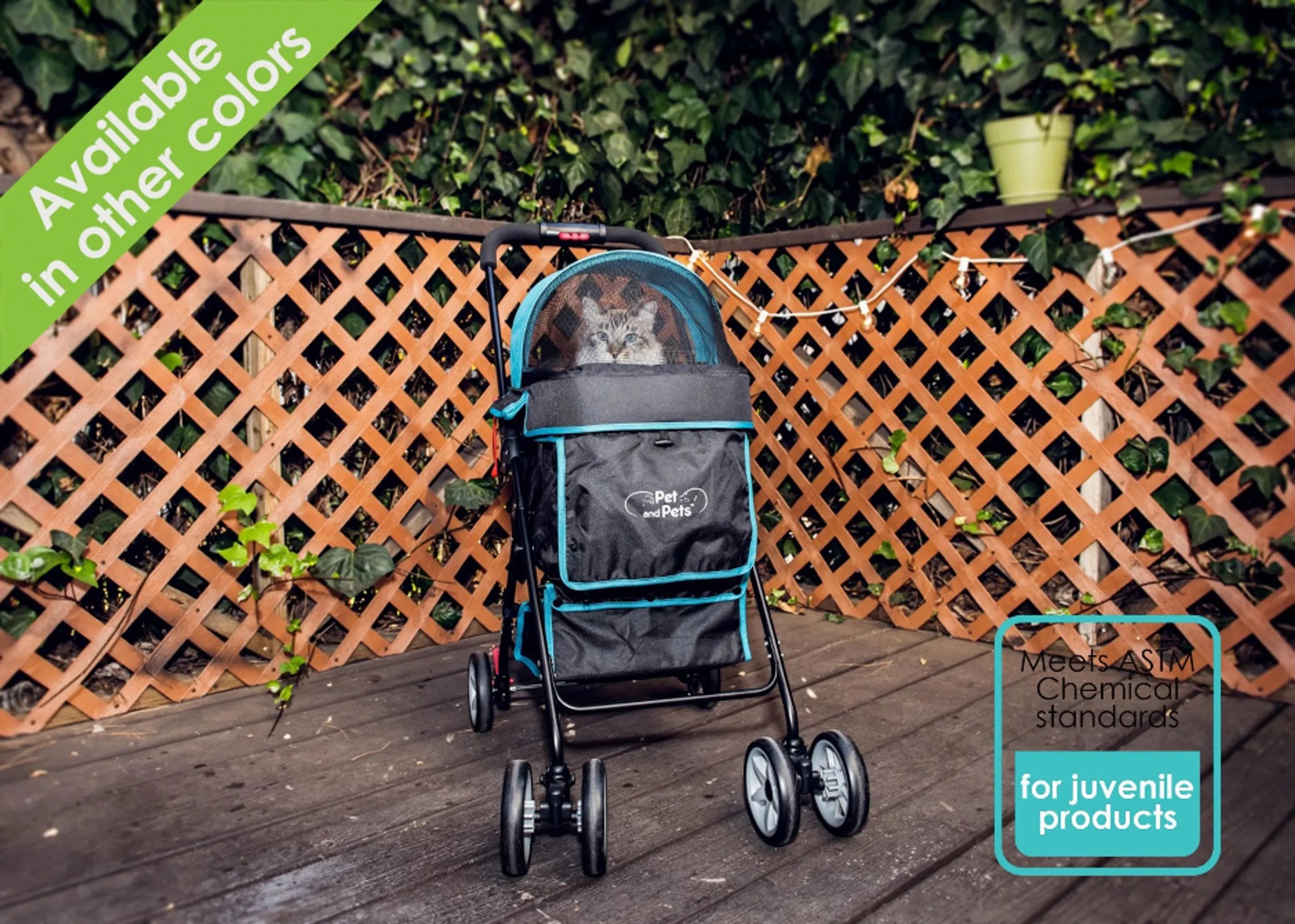 Petique's Swift Pet Stroller with Storage Basket | Purrfect Pet Haven
