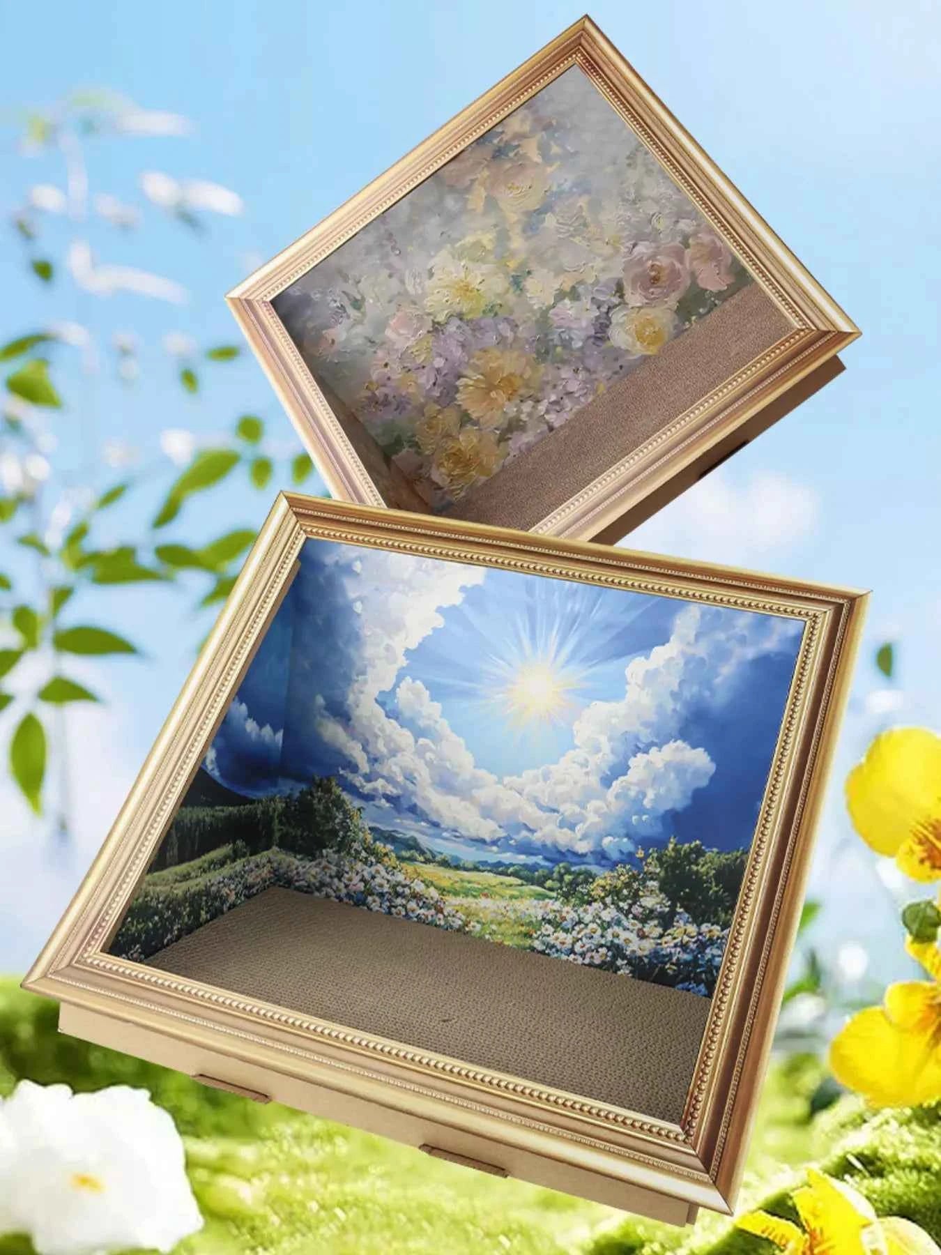 Cat Scratcher Nest - Unique Artistic Frame Look