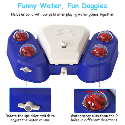 Smart Dog Water Fountain - Step-Activated Outdoor Sprinkler & Dispenser