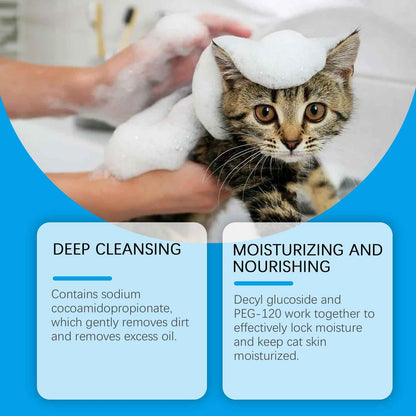 Waterless Cat Shampoo Mousse - No-Rinse Cleaning Foam - Purrfect Pet Haven