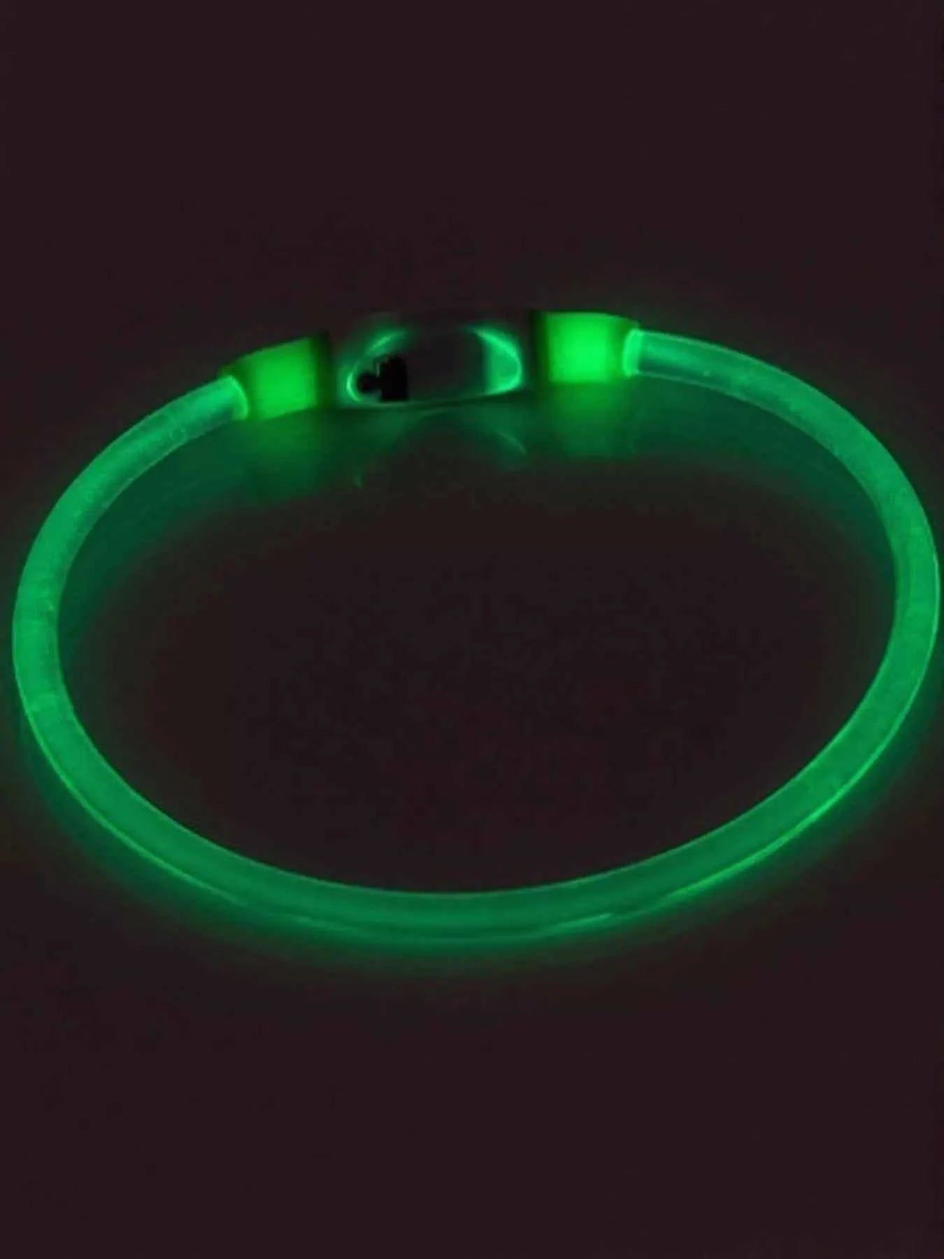 USB Rechargeable Cuttable Full Glow LED Pet Collar for Night Anti-Lost