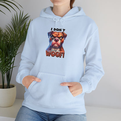 Fun Dog-Themed Unisex Hoodie - "I Don't Give a Woof" | Purrfect Pet Haven