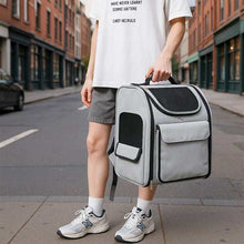 Pet Carrier Backpack - Expandable Travel Bag With Rear Extension