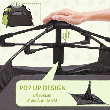Pet Camping Tent For Large Dogs - Portable Outdoor Enclosure With UV Protection