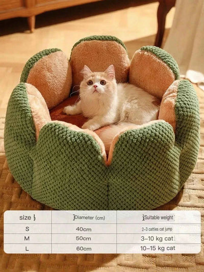 Flower Petal Plush Cozy Pet Nests