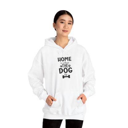 Home is Where the Dog Is Unisex Heavy Blend™ Hooded Sweatshirt | Purrfect Pet Haven