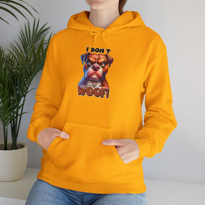 Fun Dog-Themed Unisex Hoodie - "I Don't Give a Woof" | Purrfect Pet Haven