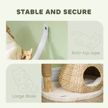 Cat Tree For Indoor Cats With Wooden Cat Scratching Posts, Cat Condo, Cat Beds & Toy Balls, Cream White - Purrfect Pet Haven