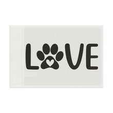 Pet Love Flag - Heart Paw Print Decor