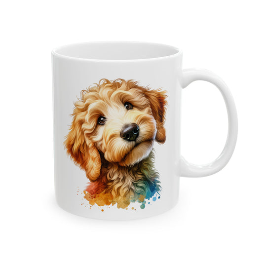 Cute Goldendoodle Dog Lovers Ceramic Mug - 11oz & 15oz - Perfect Gift for Doodle Owners