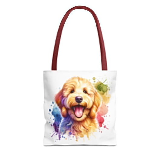 Colorful Goldendoodle Dog Lover Tote Bag - Fun Pet Art for All Occasions | Purrfect Pet Haven