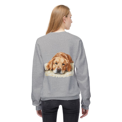 Cozy Golden Retriever Sweatshirt - Naptime Ahead Cloud Design