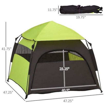 Pet Camping Tent For Large Dogs - Portable Outdoor Enclosure With UV Protection