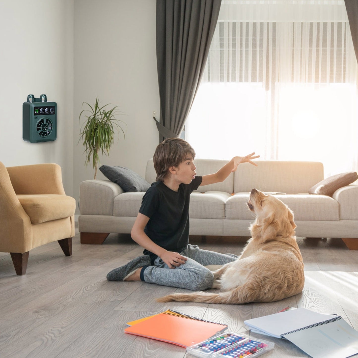 Anti-Barking Device - Ultrasonic Bark Control 49ft Range - Purrfect Pet Haven