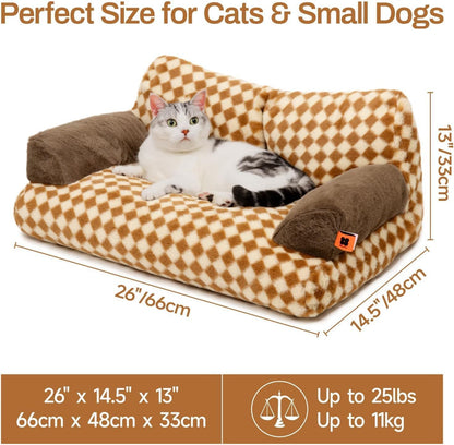 Washable Pet Bed - Fluffy Couch Small-Medium