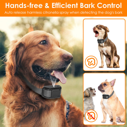 Citronella Bark Collar - Spray No Shock for Dogs IP65 Waterproof - Purrfect Pet Haven