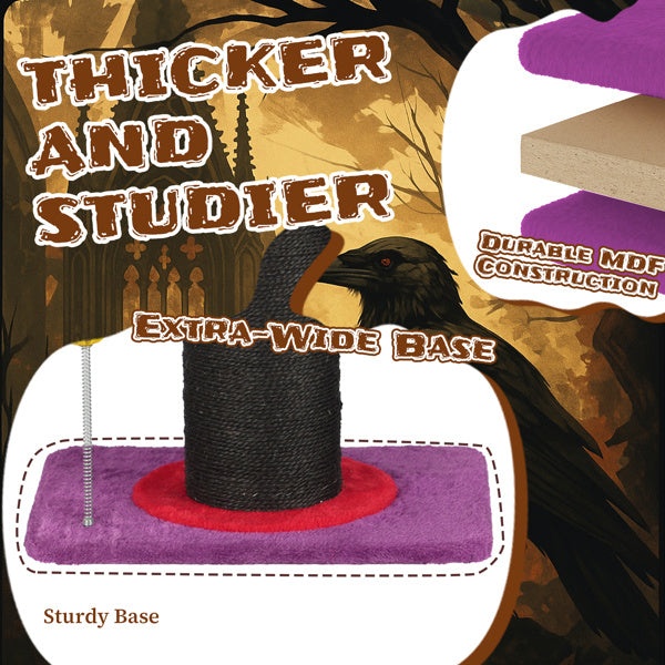 Wizard Hat Cat Scratching Post - Halloween Spooky Cat Scratcher