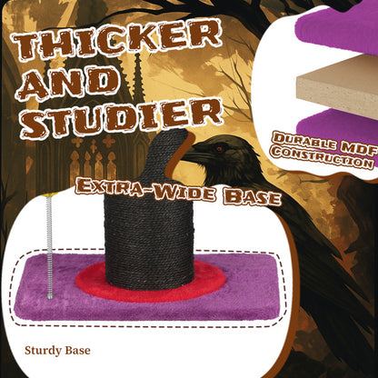 Wizard Hat Cat Scratching Post - Halloween Spooky Cat Scratcher